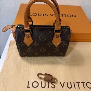 Louis Vuitton nano speedy Brown Monogram Handbag